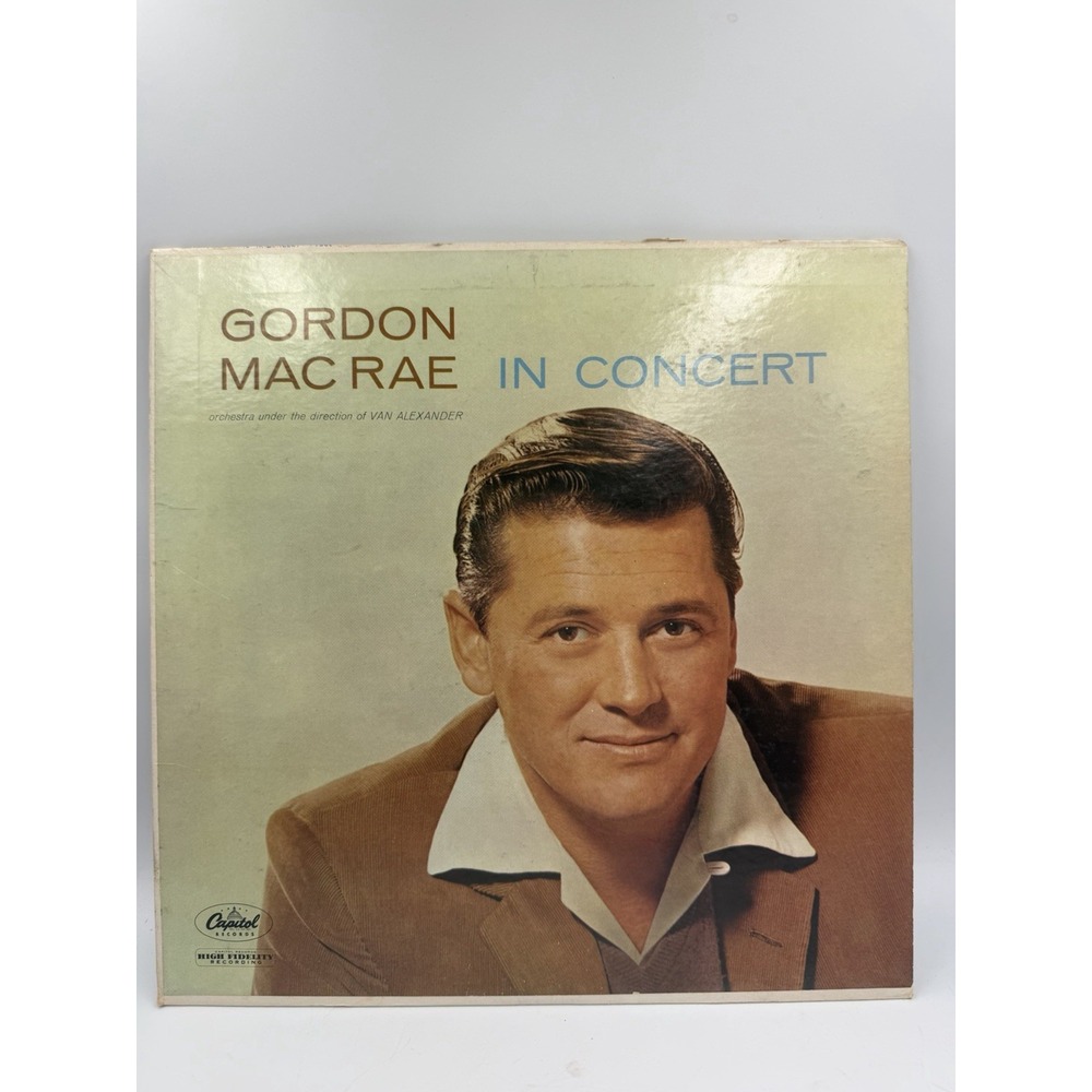 Gordon MacRae, Van Alexander – In Concert Vinyl, LP 1958 Capitol – ST980